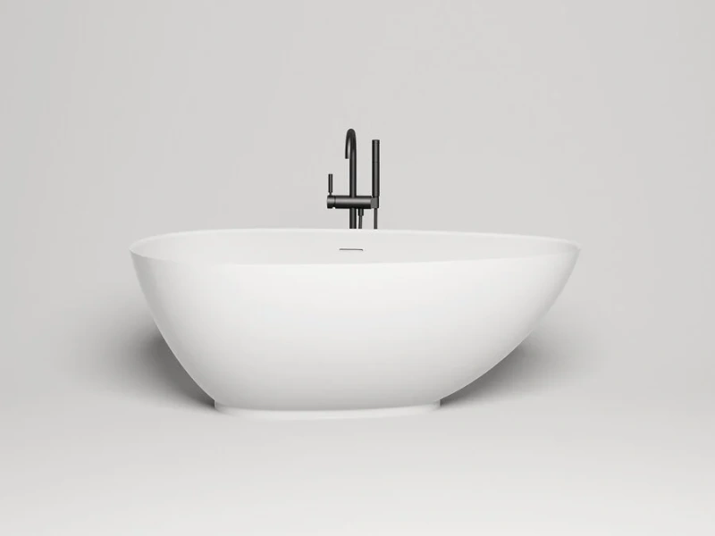 Ванна из искусственного камня Salini Paola 172x82,5 см белая глянцевая 101512G (детальная фотография)