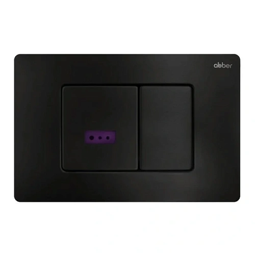 Клавиша смыва Abber черная матовая - фото 3