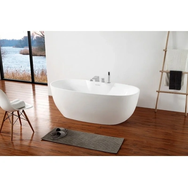 Акриловая ванна Abber 170х80 см отдельностоящая AB9323 (детальная фотография)