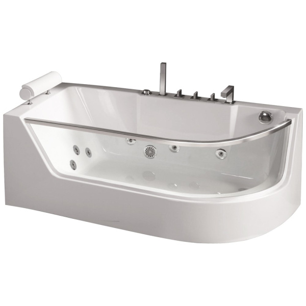 Ванна акриловая WeltWasser 170x80 см гидромассажная WW ALSTER 170/80 WT L (детальная фотография)