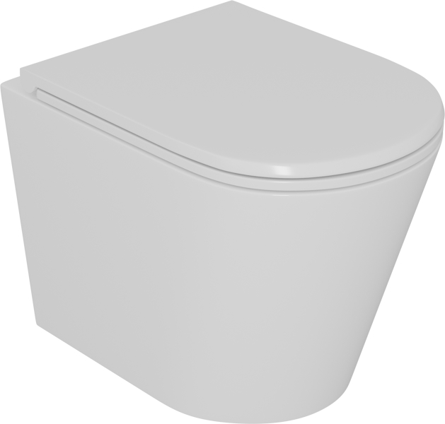 Унитаз подвесной D&K Venice безободковый белый DT1026016 (детальная фотография)