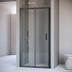 Душевая дверь в нишу RGW Passage PA-21-B 120 см профиль черный, стекло прозрачное