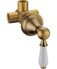 Переключатель потоков Boheme Medici ручка белая керамика