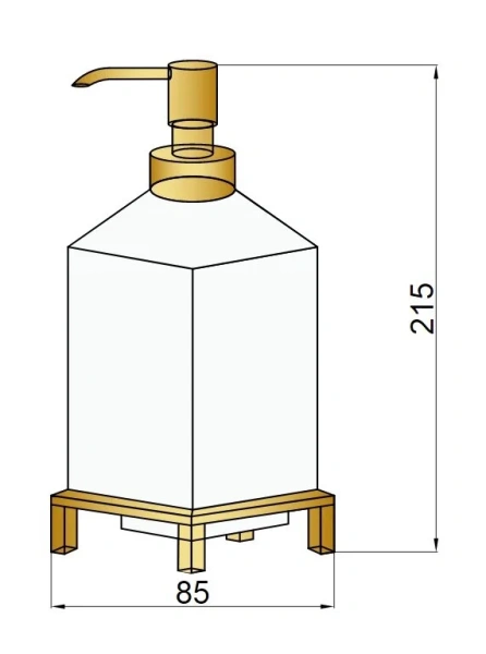 Дозатор для мыла Boheme хром 10226 (детальная фотография), классические, ретро
