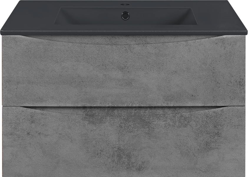 Тумба под раковину подвесная Vincea Mia 80,7 см Beton VMC-2MC800BT (детальная фотография), комплект (набор)
