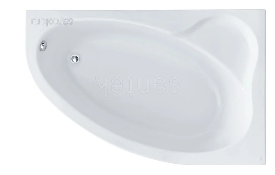Ванна акриловая Santek Эдера 170х110 правосторонняя (детальная фотография), акриловые