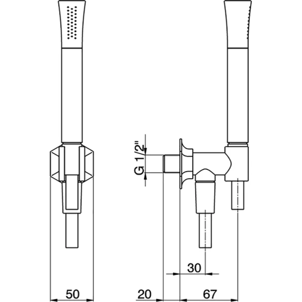 Душевой комплект Cisal Cherie хром CE00303021 (детальная фотография), душевые комплекты, наборы