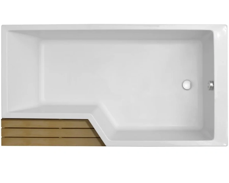 Ванна акриловая Jacob Delafon Bain Douche Neo 170х90 см белая, левосторонняя E6D002L-00 (детальная фотография), 170 см