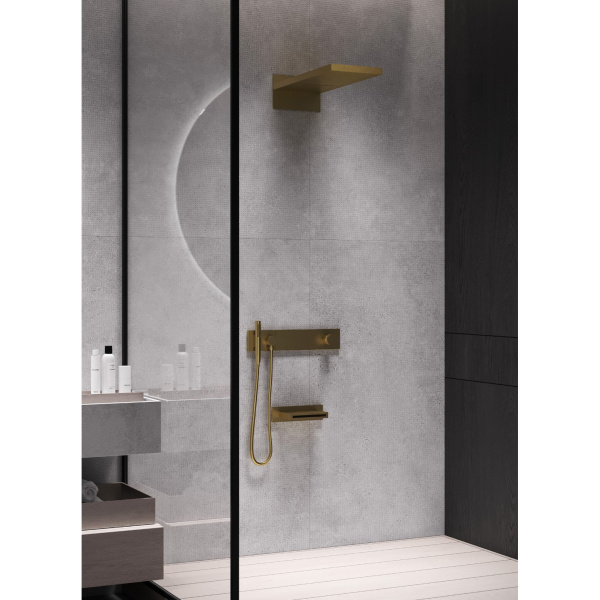 Душевой комплект Boheme Zodiac золото матовое 132-2-MG (детальная фотография), современные, hi-tech