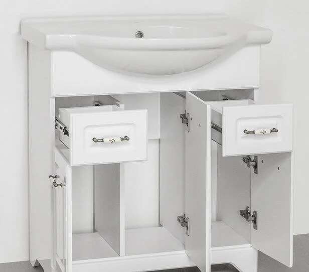 Тумба под раковину напольная Style Line Олеандр-2 71 см белая ЛС-00000048 (детальная фотография), моноблок