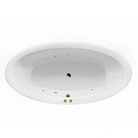 Ванна гидромассажная Excellent Lumina Line Nano 190 x 95 см, белый/золото, WAEX.LUM19.LINENANO.GL