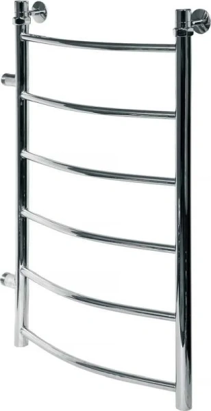 Полотенцесушитель водяной Ника Arc 80x60 см хром ЛД 80/60 бок 50 (детальная фотография), современные, hi-tech