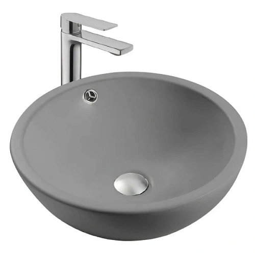 Раковина Акватек 44 см серая матовая - фото 1