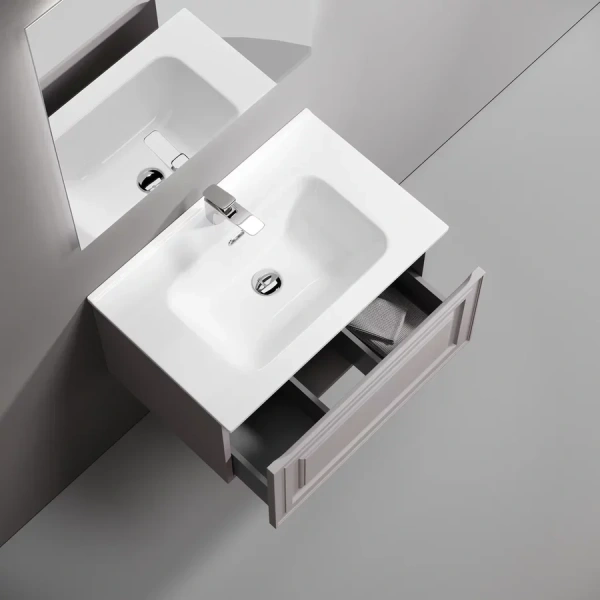 Тумба под раковину подвесная Sancos Very 70 см Doha Soft VR70SM (детальная фотография), 70 см