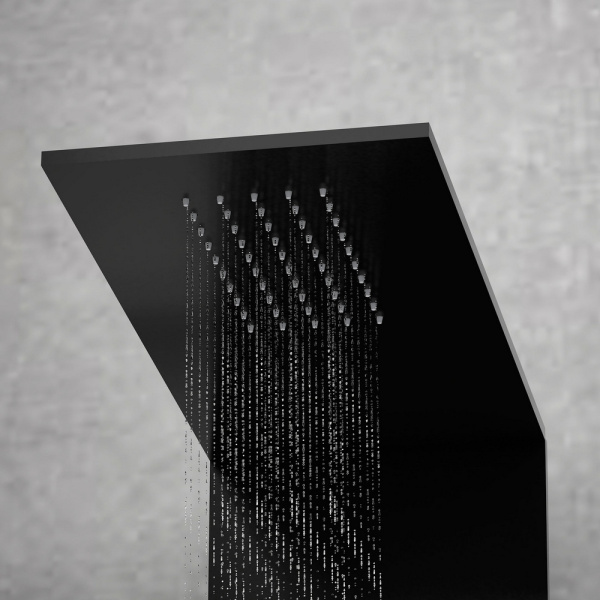 Душевая кабина Black&White Galaxy G8705 90x90 см с гидромассажем 8705900 (детальная фотография), угловые, с гидромассажем, c тропическим душем, без крыши