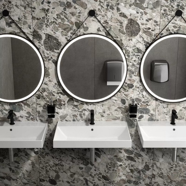 Раковина Kerama Marazzi Cubo 70 см с крепежом CU.wb.70 (детальная фотография), прямоугольной формы