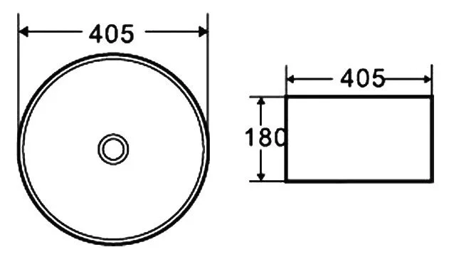 Раковина Grossman 40,5 см белая GR-3025 (детальная фотография), современные, hi-tech