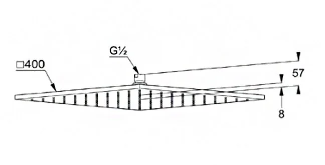 Верхний душ Kludi A-QA белый/хром 6444091-00 (детальная фотография), верхние души