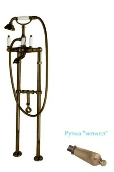 Смеситель для ванны Cezares First бронза ручки металл FIRST-VDPS-02-M (детальная фотография)