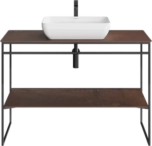 Консоль для раковины Kerama Marazzi Plaza Next 120 см черная матовая - фото 1