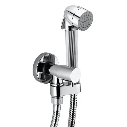 Гигиеническая лейка с держателем и шлангом Bossini Nikita Gom E57004B.030 (детальная фотография)