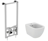 Биде с инсталляцией Ideal Standard Prosys Tesi с отверстием под смеситель