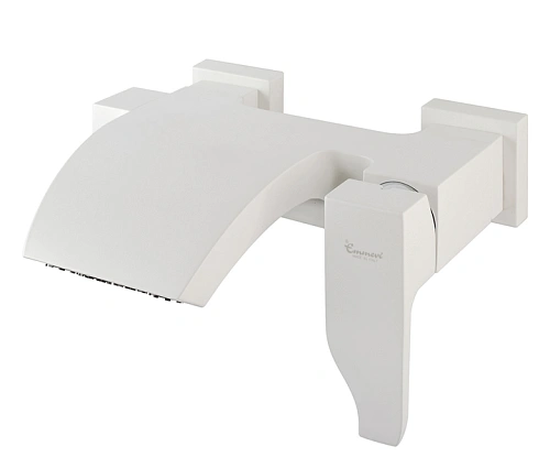 Смеситель для ванны белый матовый Emmevi Niagara - фото 2