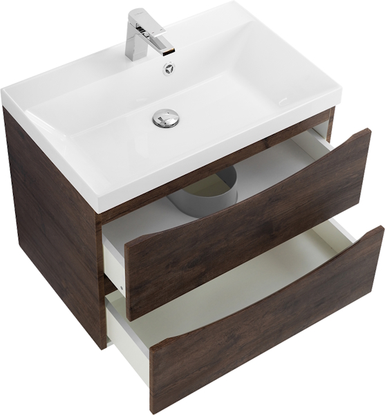 Тумба под раковину подвесная BelBagno Marino 70 см rovere moro MARINO-700-2C-SO-RW-P (детальная фотография), 70 см