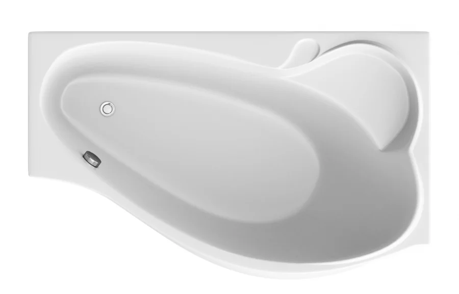 Ванна акриловая 1MarKa Gracia 160 x 95 см, белый, левая/правая 01гр1695л (детальная фотография), белые