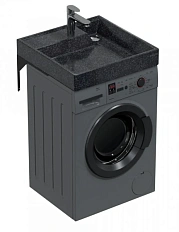 Раковина над стиральной машиной СанТа Юпитер 60 см черная