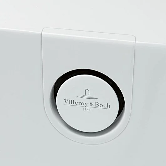 Ванна Villeroy&Boch Oberon 2.0, UBQ180OBR9CD00V-01, 180 х 80 см, кварил, Альпийский белый (детальная фотография), овальные
