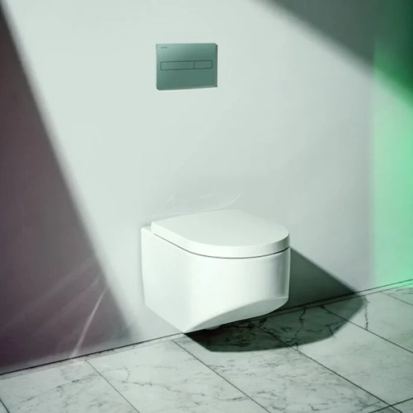 Унитаз подвесной Laufen Sonar безободковый, без сиденья 8.2034.1.000.000.1 (детальная фотография), подвесные, встраиваемые