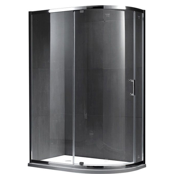 Душевой уголок Gemy Sunny Bay 100x90 см профиль хром S28192 (детальная фотография)