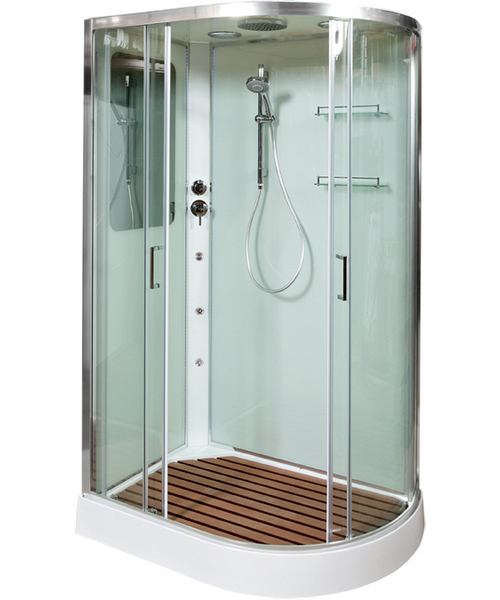 Душевая кабина Deto A 120х80 см левая A102LGM (детальная фотография), асимметричные