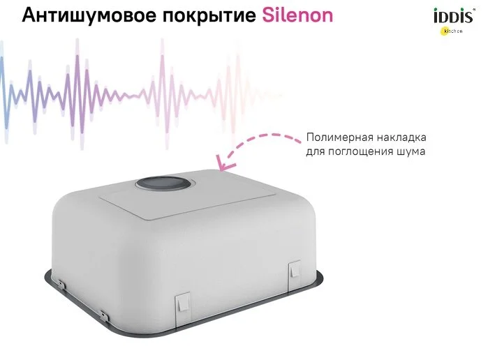 Мойка для кухни IDDIS Mate 54 см графит MAT53GMi77 (детальная фотография) index_1