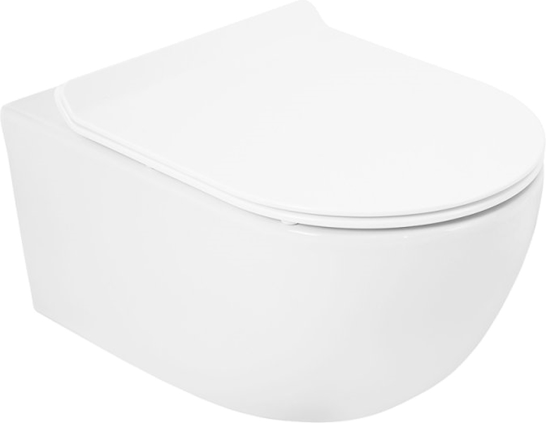 Унитаз подвесной Cezares Molveno белый CZR-2468-TH-R (детальная фотография)