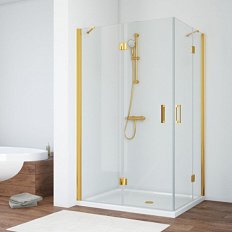 Душевой уголок Vegas-Glass AFA-F 90x80 см профиль золото стекло прозрачное левый