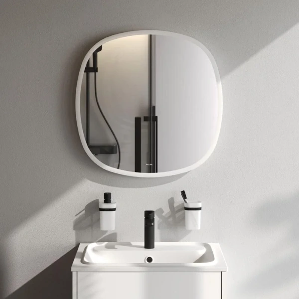 Зеркало с подсветкой Am.Pm Func 65 см равностороннее M8FMOX0651WGS (детальная фотография), декоративные