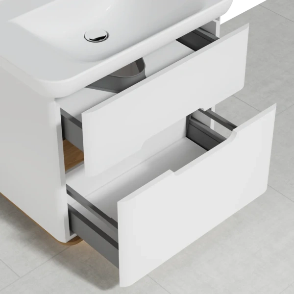 Тумба с раковиной напольная Vitra Sento с ножками 80 см 60824 (детальная фотография), нет в наличии index_1