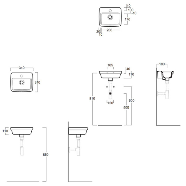 Схема (детальная фотография), подвесные, пристенные