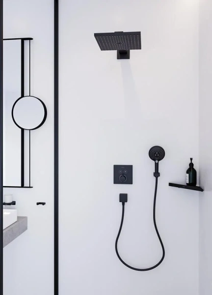Верхний душ Hansgrohe Raindance E черный матовый 26238670 (детальная фотография), верхние души