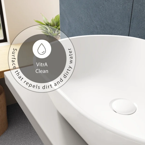 Раковина VitrA Geo 55 7427B003-0012 55 см (детальная фотография), из санфарфора