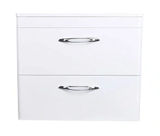 Тумба с раковиной подвесная Style Line Каре СС-00002269 70 см с двумя ящиками