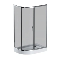 Душевой уголок Am.Pm Like 120x80 см стекло тонированное, профиль глянцевый хром
