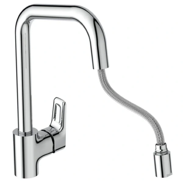 Смеситель для кухни Ideal Standard Ceraplan III с выдвижным изливом B0960AA (детальная фотография), хром