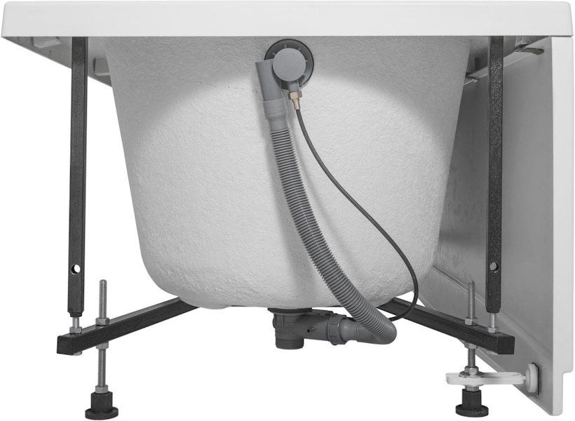 Ванна акриловая Aquanet Lotos 175x80 см с каркасом 328870 (детальная фотография), белые