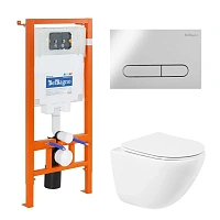 Унитаз с инсталляцией BelBagno Amanda белый