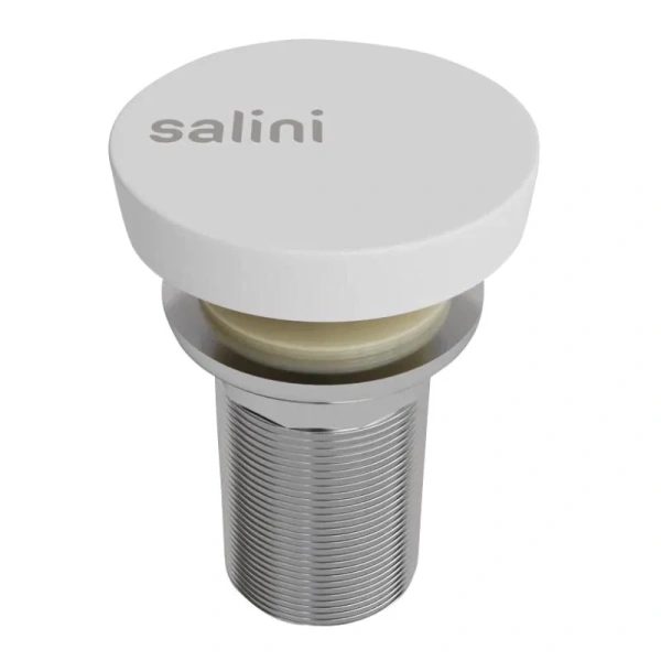 Донный клапан Salini белый глянцевый 162202G (детальная фотография)