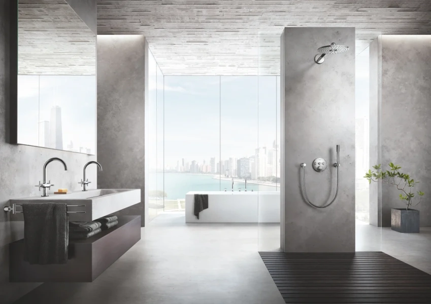 Смеситель для раковины хром Grohe Atrio  21019003 (детальная фотография), для раковины