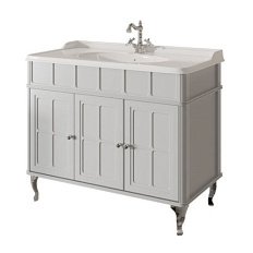 Тумба под раковину напольная Caprigo Borgo 100 см Grigio Bianco